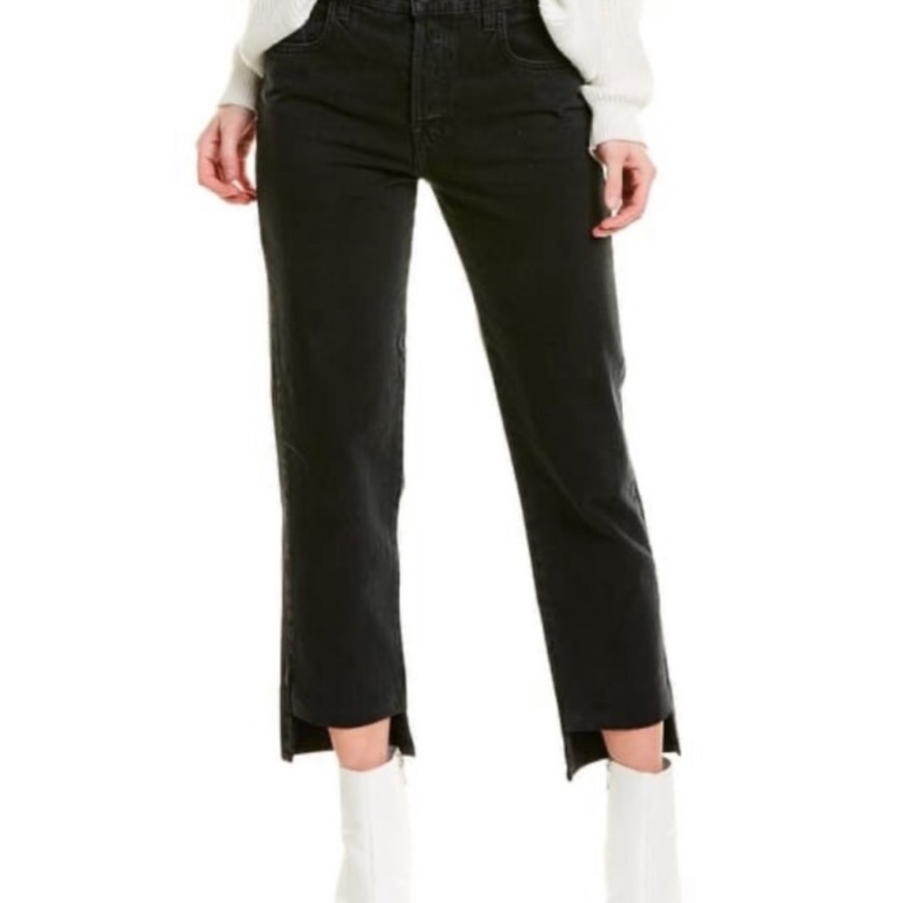 J BRAND Wynne Crop Black Straight Leg Jeans NWT